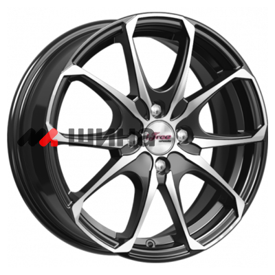 картинка 6x16/4x100 ET45 D60,1 Такеши (КС877) Блэк Джек