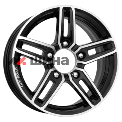 картинка 6,5x16/5x139,7 ET40 D98 Дон (КС588) Алмаз черный