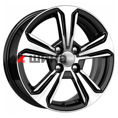 картинка 6x15/4x100 ET46 D54,1 КС777 Алмаз черный
